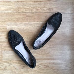 Black Perforated Flats
